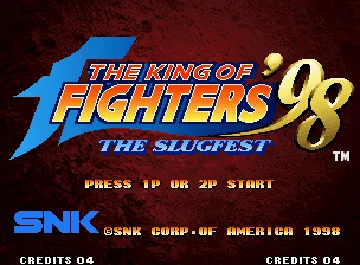 The King of Fighters '98 - The Slugfest / King of Fighters '98 - dream match never ends (Korean board) screen shot title